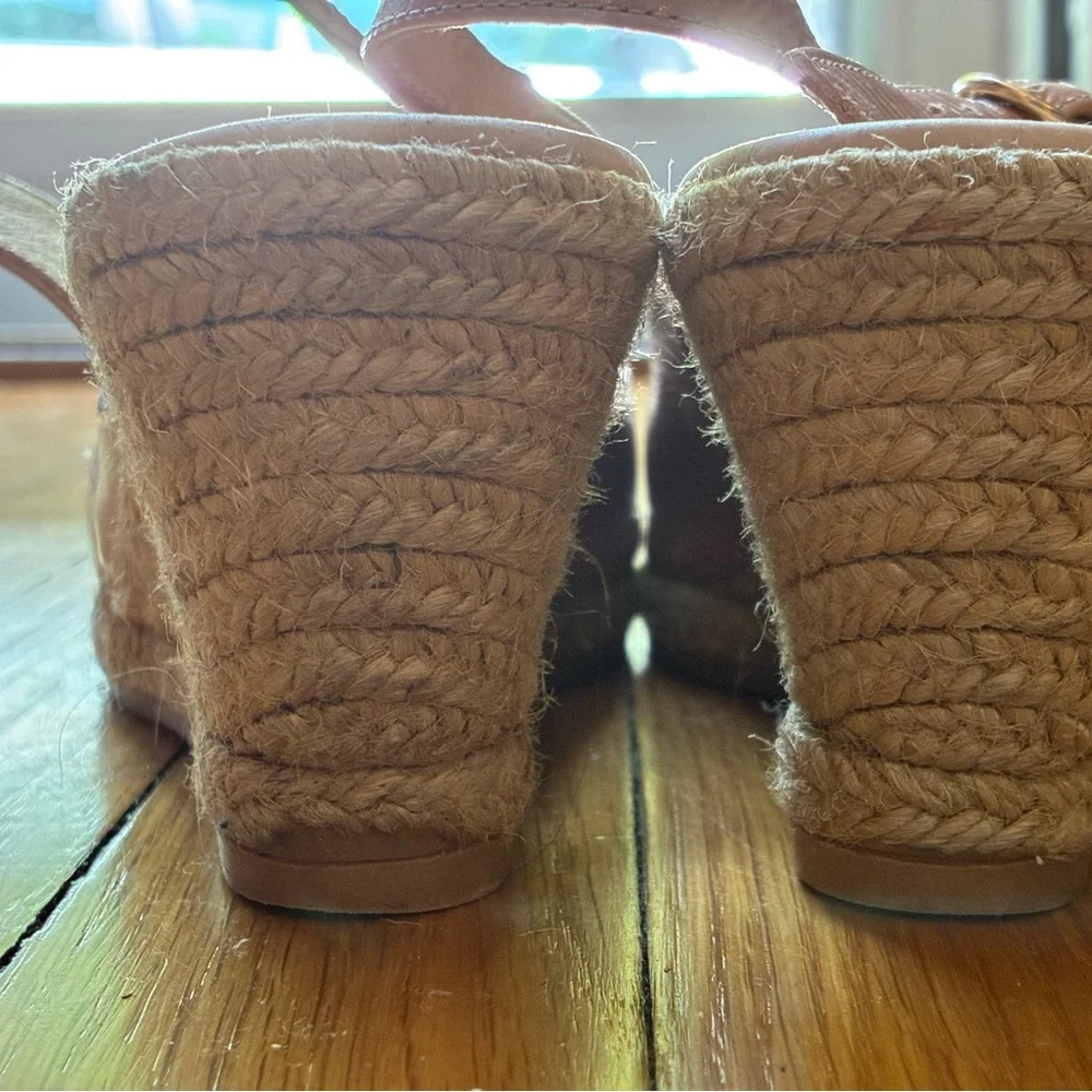 Viscata Palomera Patent Leather Espadrille Wedges, Size 8